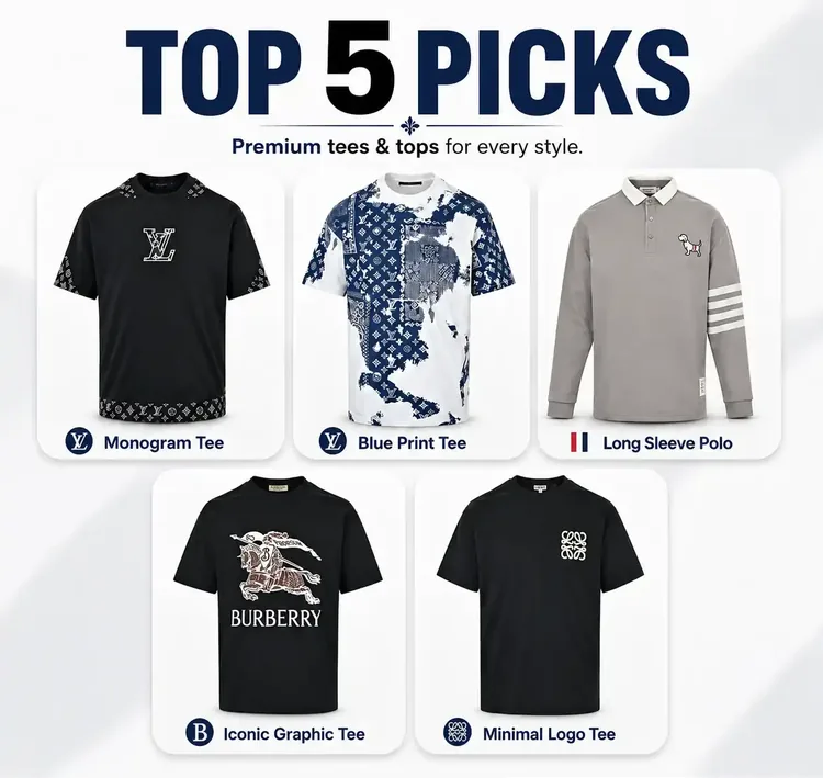 Top 5 premium tees and tops product picks